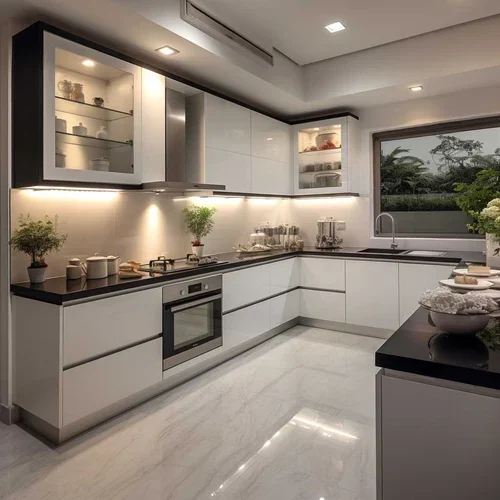 Modular kitchen interior in wayanad