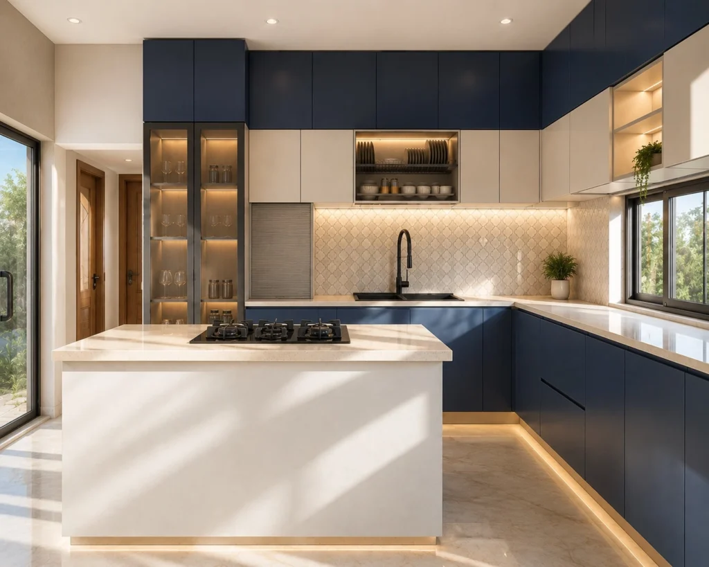 modular kitchen interior in Kannur